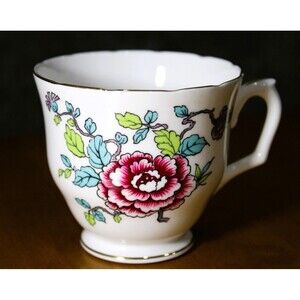Staffordshire England Tea Cup Mandarin Bone China Vintage Replacement